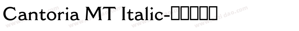 Cantoria MT Italic字体转换
